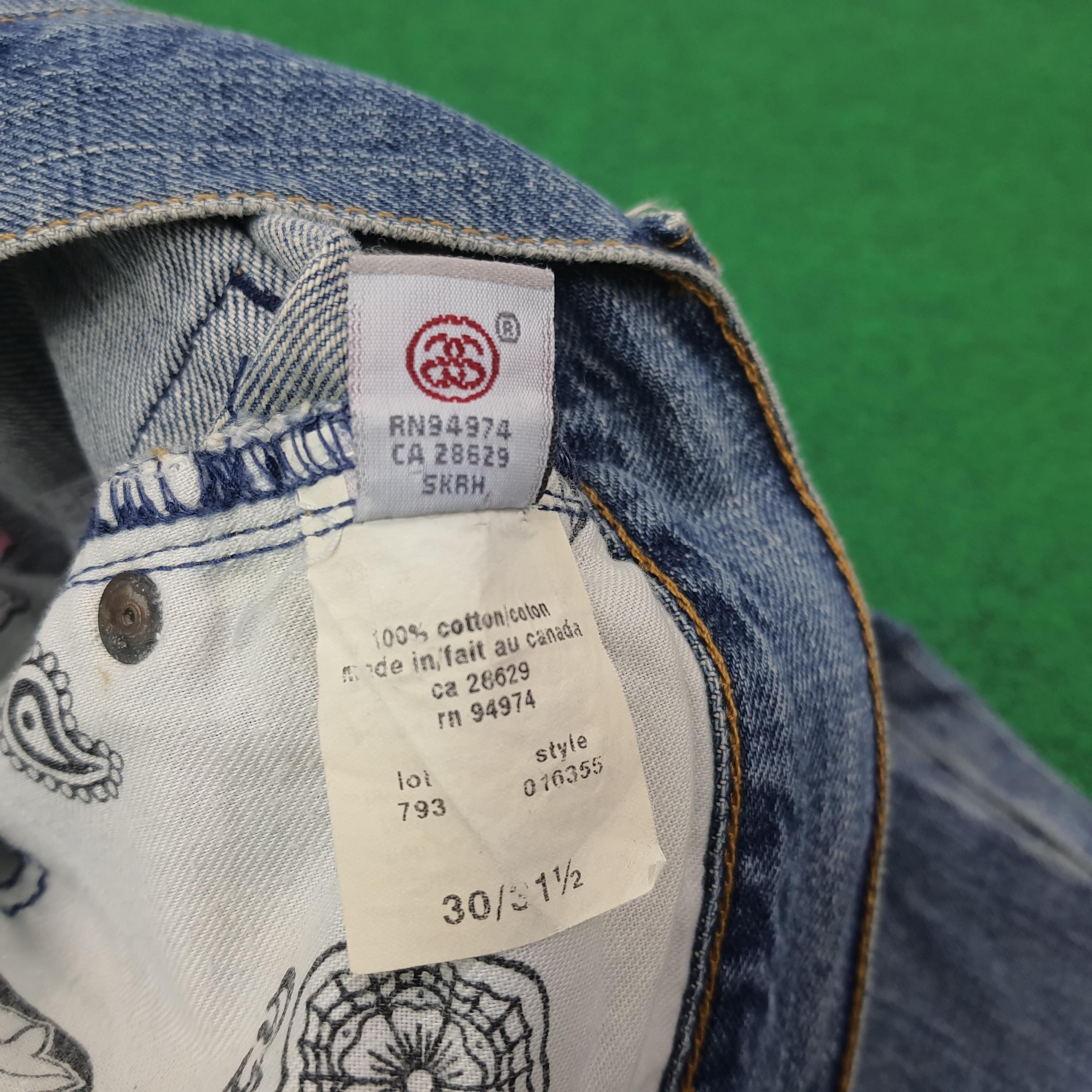 Vintage Stussy Rough N Rugged Denim Custom Logo Jeans - Etsy