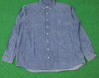 RRL ラルフローレン ウエスタンデニムシャツ トップス メンズ サイズ L