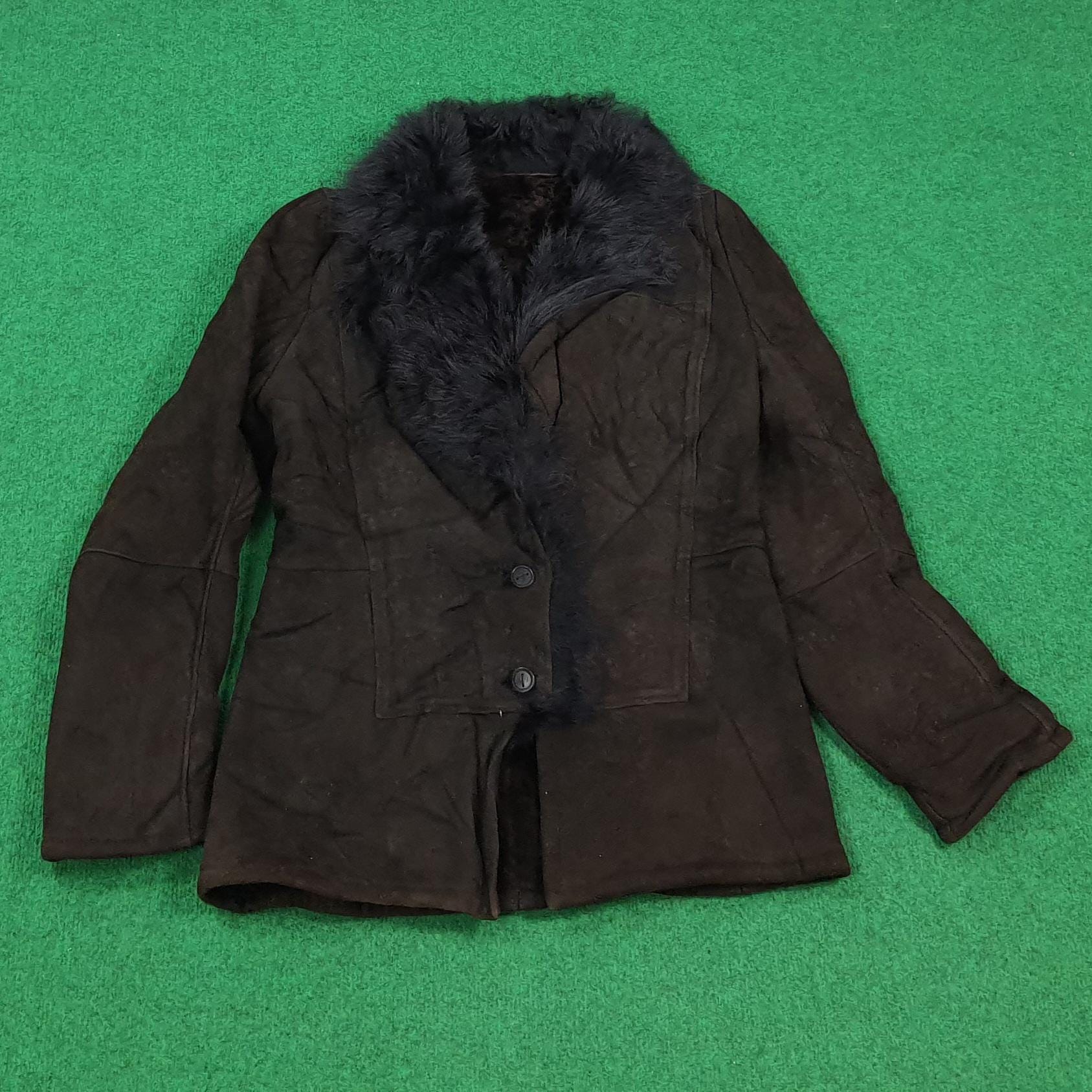 Loewe, Vintage Loewe Shearling Fur Leather Jacket