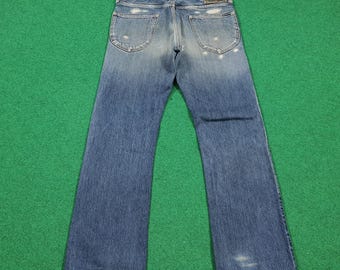 Vintage Blue Blue Japan Hollywood Ranch Market Distressed Jeans