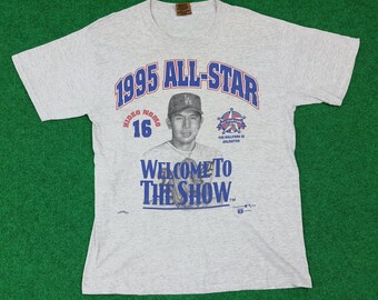 Vintage 90s Los Angeles Dodgers #16 Hideo Nomo MLB Nutmeg Graphic