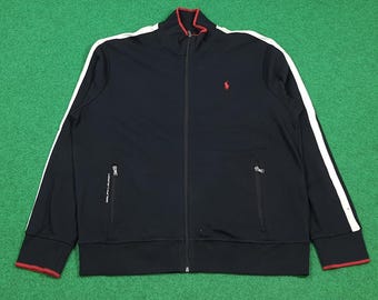 Vintage Polo Ralph Lauren Track Jacket White Side Stripe - Etsy