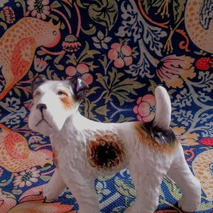 Vintage Wire Haired Fox Terrier Figurine