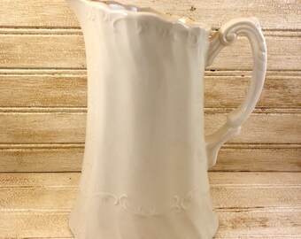 ironstone pitcher etsy