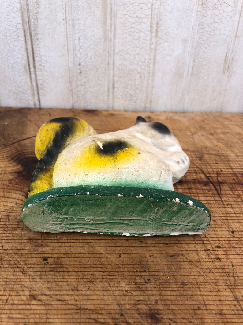 Vintage Plaster Carnivalware Squirrel Figurine