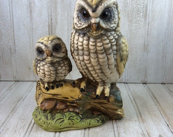 Vintage Made in Japan Ceramic Owl Figurines