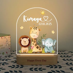 Baby Room Decor, Bedroom Lamp, Toddler Lamp, Acrylic Night Lamp, Kids Night Light Gift, Birthday Gifts, Toddler Lamp, Baby Shower Gifts