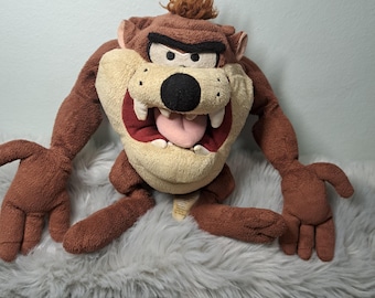 Peluche Taz, diable de Tasmanie vintage - 26 cm (10 pouces) - Produit officiel Looney Tunes Warner Bros. - Nebus Loyalty BV