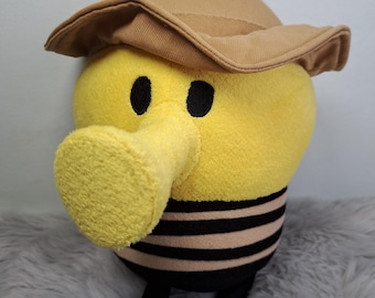 Peluche rare Doodle Jump Safari 2014 (23 cm), Sega Prize Europe Lima Sky, jeu mobile, jouet en peluche vintage de collection.
