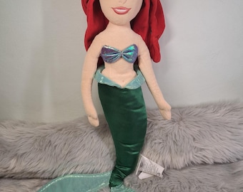 Peluche Ariel Disney 48 cm (19 pouces) – La Petite Sirène | Peluche authentique Princesse Disney