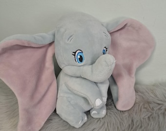 Peluche Dumbo Disney 16 cm (6 pouces) Ty Beanie Babies / Dumbo pailleté Disney / Adorable bébé éléphant en peluche