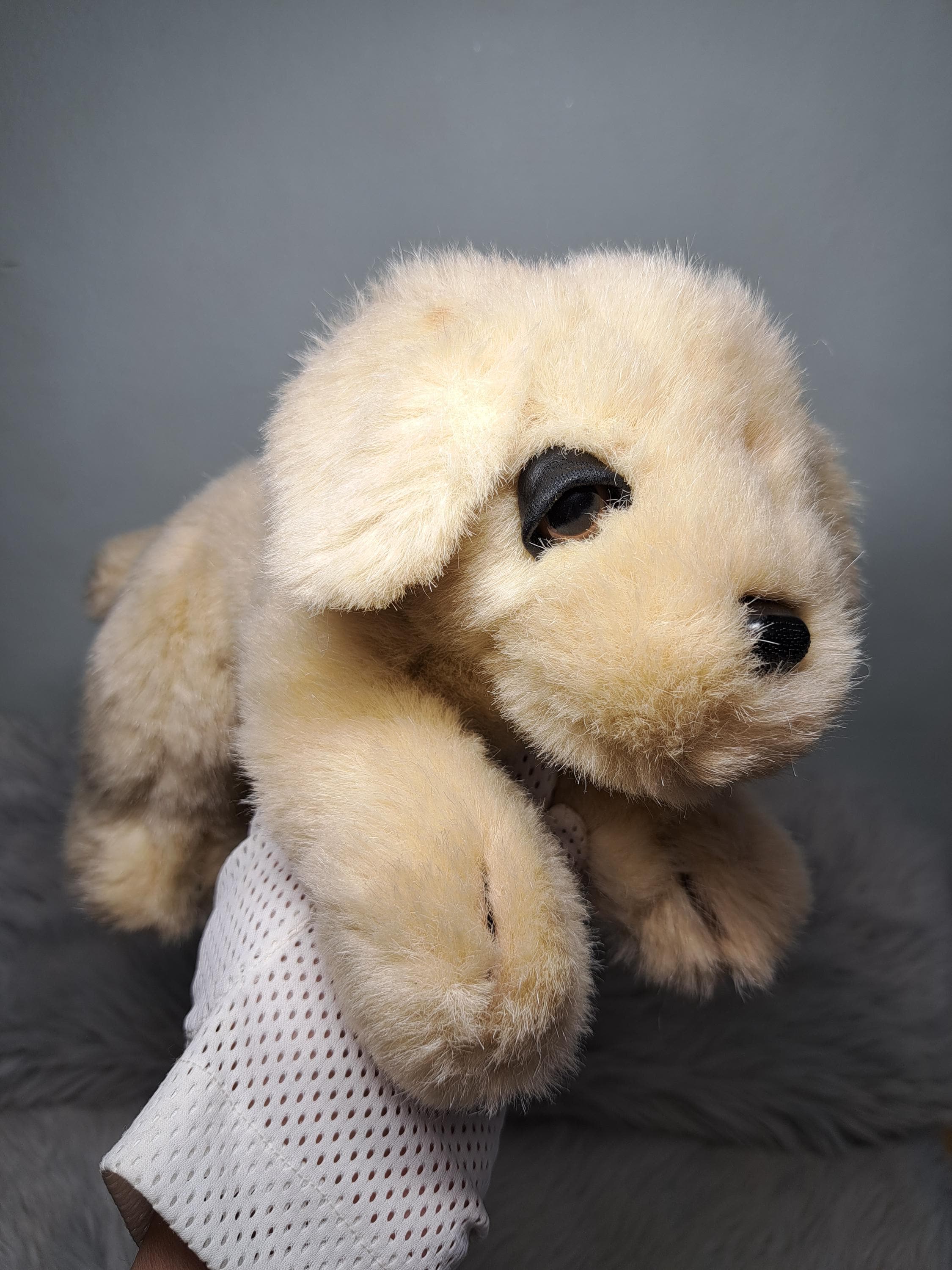 Vintage Chad Valley Puppy Dog Plush - 1980s/90s Woolworths Era