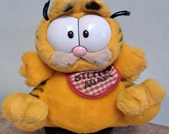 Peluche Garfield vintage del 1981 "Stuffed Again" - Autentico oggetto da collezione Dakin - Gatto grasso retrò anni '80 - Condizioni perfette - Raro cimelio di cartoni animati