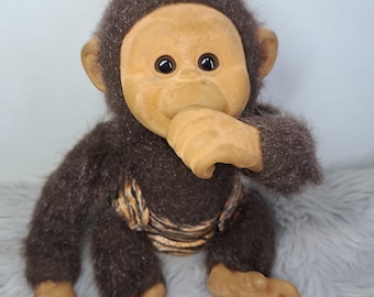 Vintage 1994 Hosung Monkey Plush Puppet - Etsy