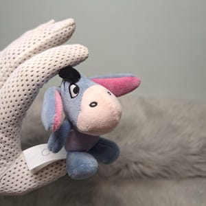 Rare Miniature Disney Eeyore Plush – 9cm (Simba Toys Benelux / Nicotoy) - Pocket Disney Eeyore Soft Toy
