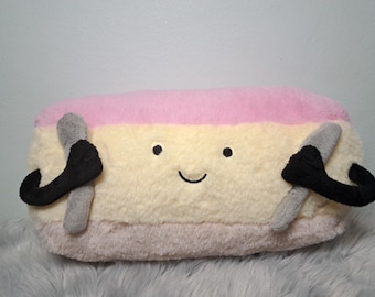 Rare HEMA Tompouce Plush Toy • Limited Edition Dutch Cake Pastry Plushie • Kawaii Cute Food Stuffed Animal • Amuseable Pastry Aesthetic Gift