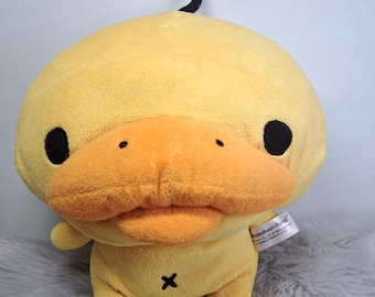 Rare peluche San-X Kamonohashikamo 2014 | vintage Kamo Platypus Peluche Jouet 27cm | Heisei Rétro Japonais Kawaii Collection Plushie
