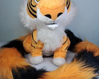 Peluche rare et exclusive des parcs Disney, tigre Rajah à longue queue, 38 cm, Aladdin et Jasmine