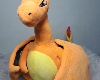 Pokémon Charizard Plush 14" Stuffed Animal Toy – Authentic Licensed 2022 Nintendo Creatures Game Freak – Soft Pokemon Dragon Plushie