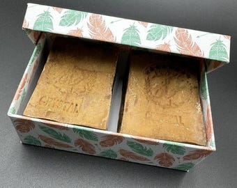 Handmade Aleppo Soap Set: 2 Bars Natural Skincare (20-100% Laurel Oil)