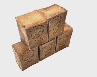 Handmade 1kg Aleppo Soap Olive & Laurel Berry Oil Natural Skincare Traditional Vegan Soap 5pieces