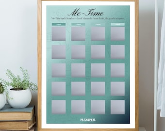 20 idéer för egentid-affisch för mammor | A4 | Självvård sorterad efter timme | Present till mammor | Mindfulness | Timeout | Inspiration för självvård