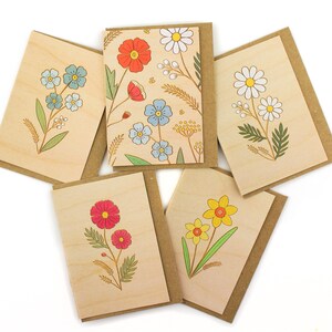 Mini Wildflower Greetings Cards - Choose your design