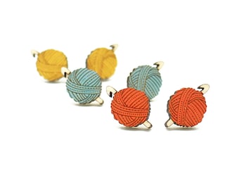 Crochet hook stud earrings | Cute, fun gift for people who love to crochet