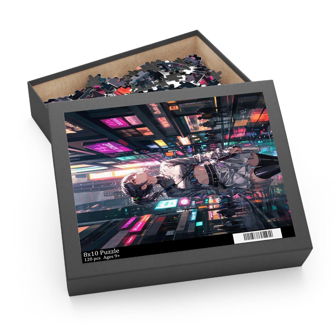 Cyberpunk Puzzle Art - 120, 252, 500-piece Jigsaw for Millennials, Gift ...