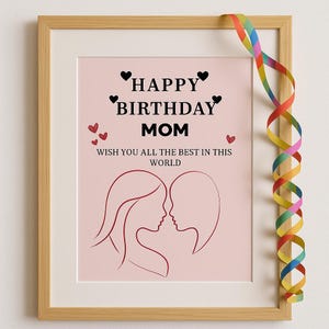 Mãe, Feliz Aniversário, mãe, aniversário, mamãe, cartão, cartão de felicitações, celebração, presente, amor, família