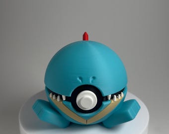0158 Totodile Pokeball | Custom Shelf Display | Gaming Setup Decor | Unique Anime Gift
