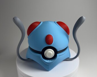 0072 Tentacool Pokeball | Custom Shelf Display | Gaming Setup Decor | Unique Gift for Anime Lovers