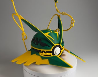 0384 Mega Rayquaza Pokeball | Pokemon Cosplay Props | Anime Desk Decor | Shelf Display