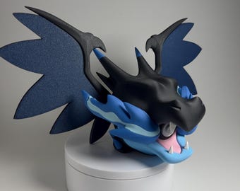 0006 Mega Charizard X Pokeball | Pokemon Cosplay Props | Anime Desk Decor | Shelf Display