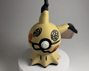 0778 Mimikyu Pokéball Display | Anime Gaming Desk Decor | Collectible Figurine