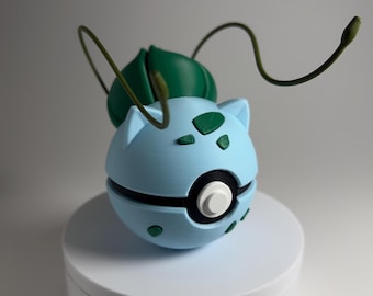 0001 Bulbasaur Pokeball | Custom Shelf Display | Gaming Setup Decor | Series Pokéball Designs