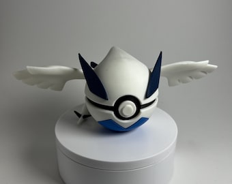0249 Lugia Pokéball Display | Anime Desk Decor Prop | Gamer Collectible