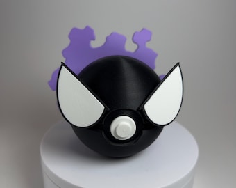 0092 Gastly Pokeball | Custom Shelf Display | Gaming Setup Decor | Unique Anime Gift