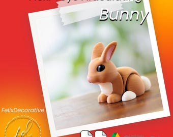 BUNNY Articulating Flexi Printable Model - STL 3MF