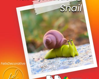 SNAIL Articulating Flexi Printable Model - STL 3MF