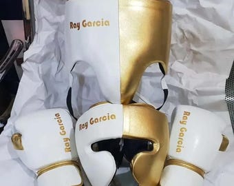 Custom Made Boxing Sparring Gloves Set Logo or Name