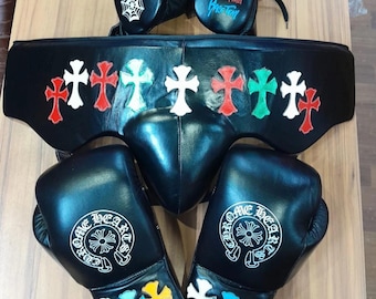 Custom Made Boxing Sparring Gloves Set Logo or Name