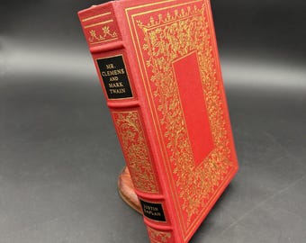 Mr Clemens und Mark Twain Von Justin Kaplan Franklin Bibliothek Lederband 1986