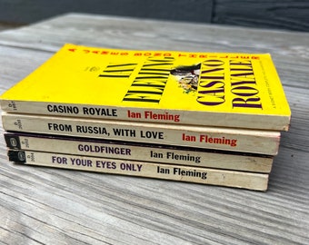 Vintage James Bond, Ian Fleming Paperback Books! - Priced per book; Casino Royal, Goldfinger, From Russia with Love, For Hour Eyes Only