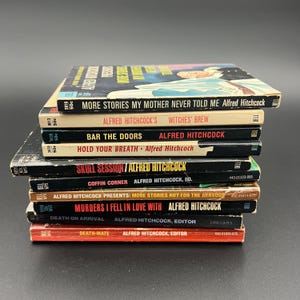 Vintage Alfred Hitchcock paper back books!  (Priced per book)