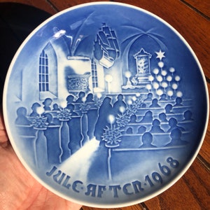 Bing and Grondahl, B&G,  1968 Christmas Plate
