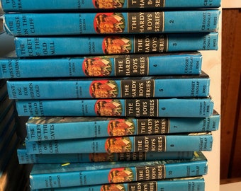 Vintage Hardy Boys Books Matte BLUE Covers, **sold by the book**