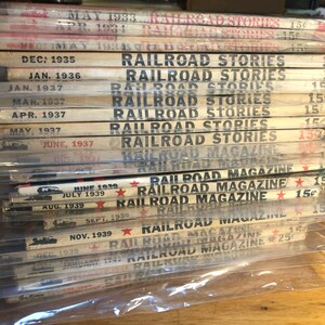 Vintage Railroad Magazines and Stories