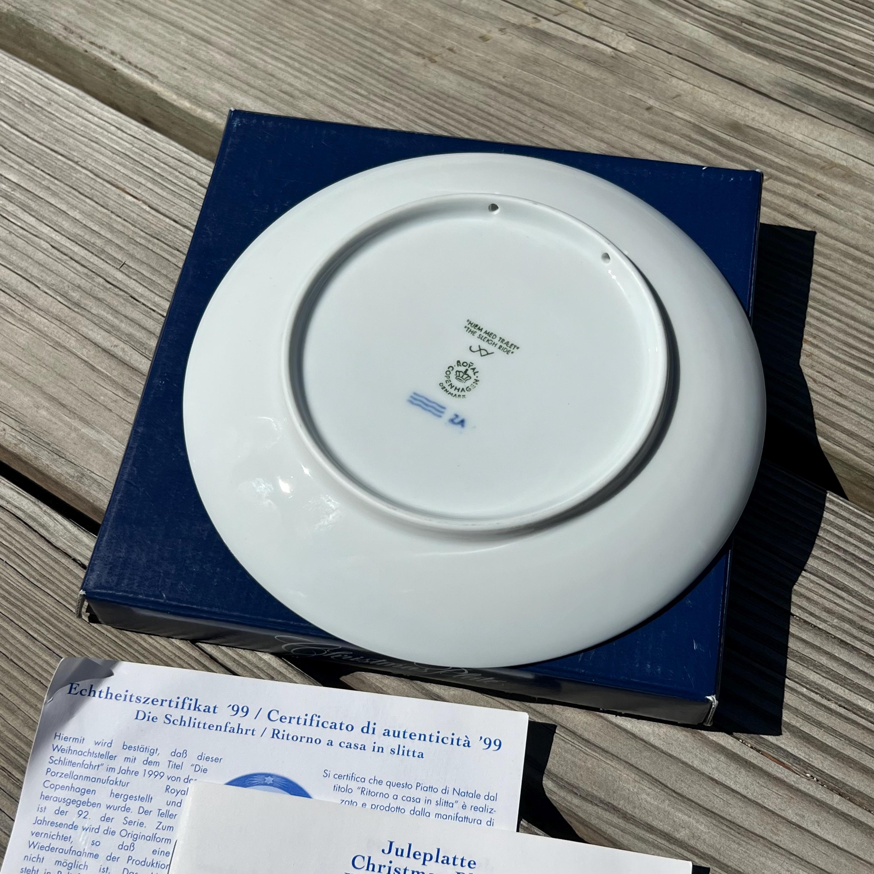 おまけ　ロイヤルコペンハーゲン　クリスマス　マグカップ　プレート　1999 おまけ ロイヤルコペンハーゲン クリスマス マグカップ プレート 1999