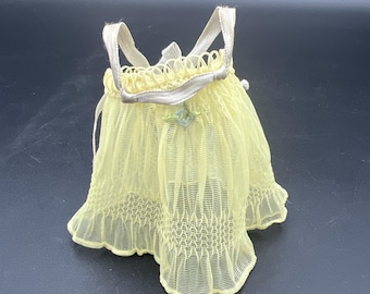 Vintage Barbie Doll Sweet Dreams #973 Yellow Pajama Top 1960's